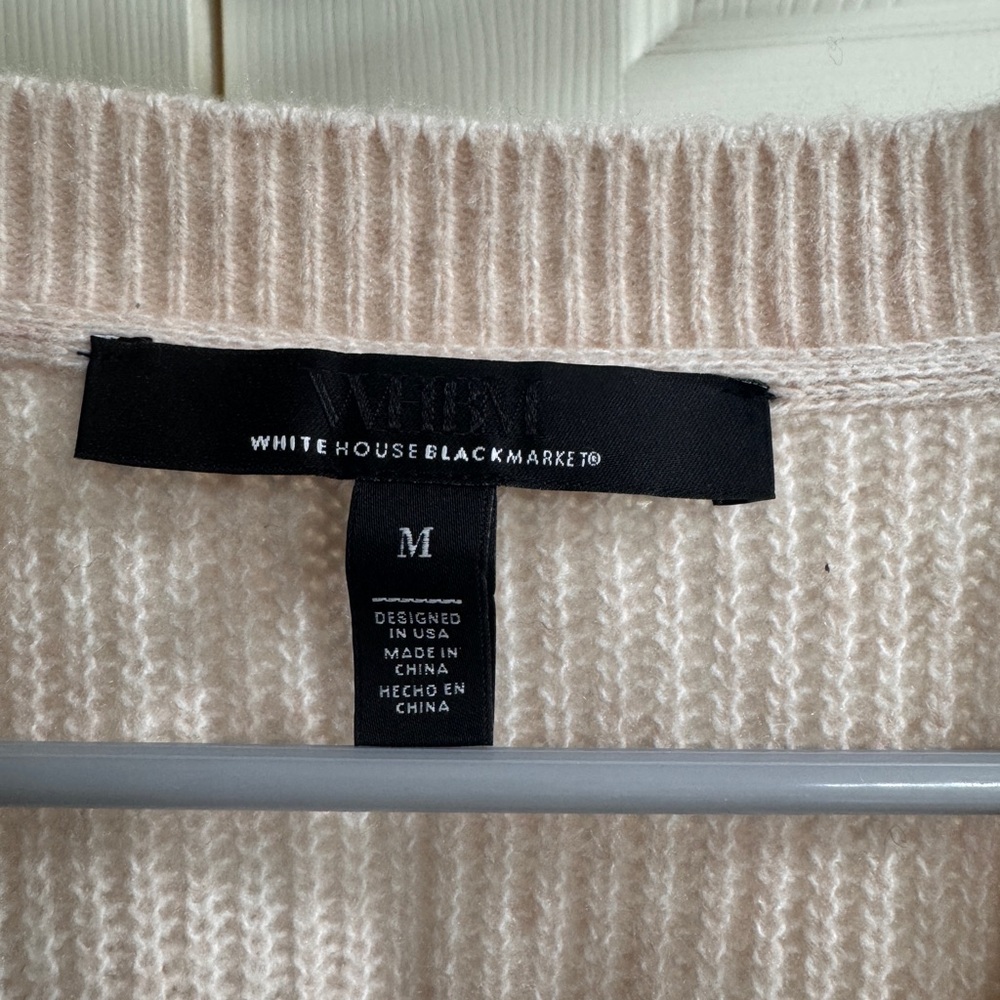 White House Black Market light pink sweater